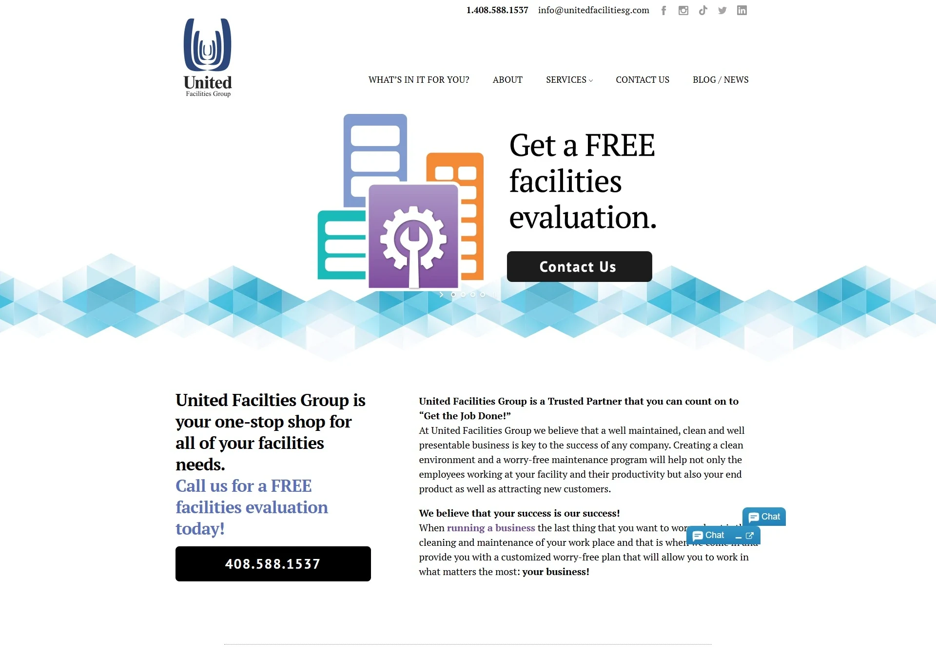 United Facilities Group inherited website